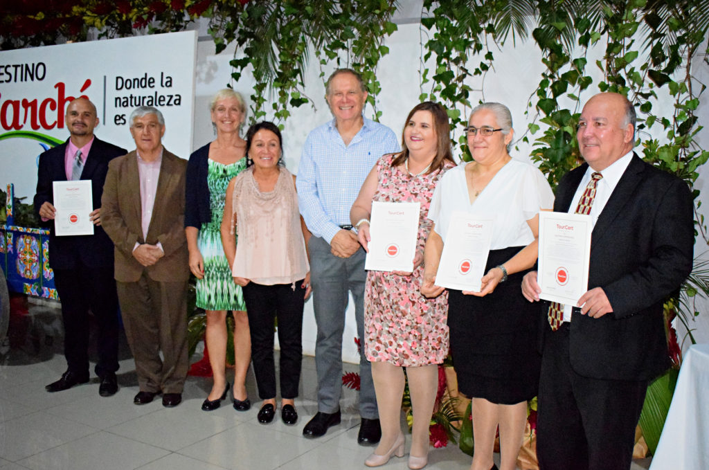 Zertifikatsübergabe in Sarchí © TourCert Die Destination Sarchi feiert ihre Zertifizierungsübergabe