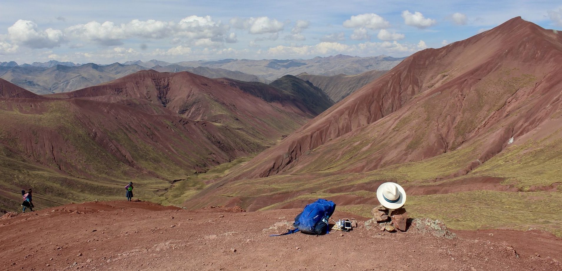 Un paisaje de montaña en Perú.