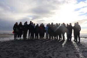 Gemeinsames geführte Wattwanderung auf der Netzwerkveranstaltung auf Juist