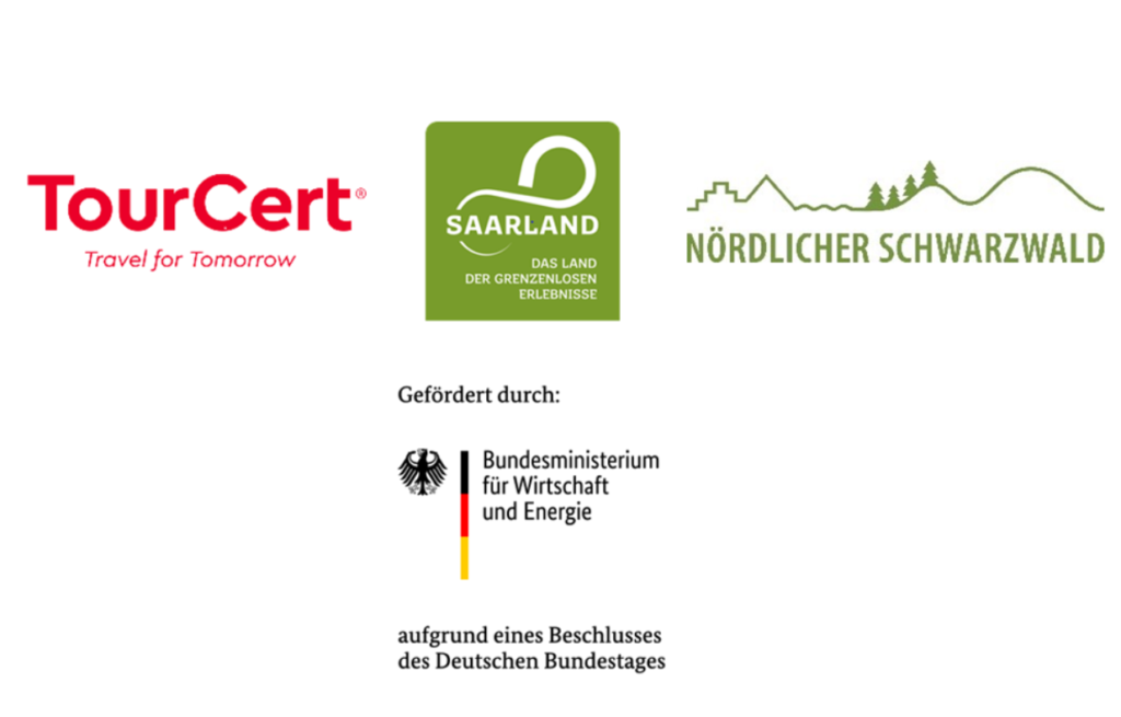 Funding logos with partners of the Excellence Initiative © TourCert Logos of the partners TourCerts for the Excellence Initiative