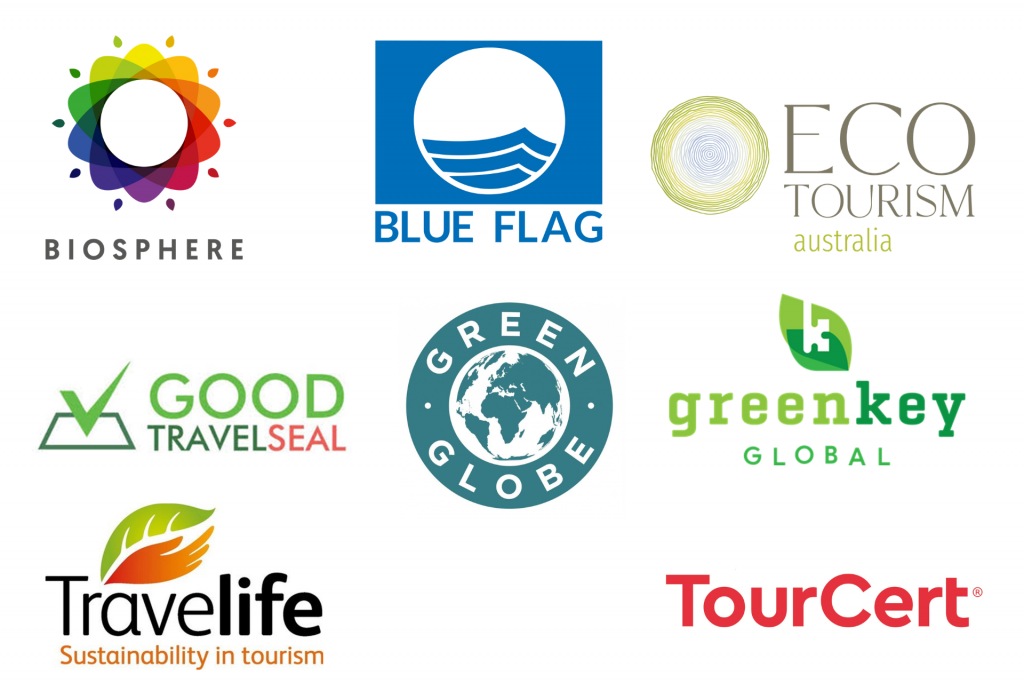 Logos of World’s Leading Travel & Tourism Certification Organisations