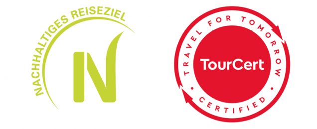 Logos Nachhaltige Reiseziele ©TourCert Siegel TourCert Destinationen